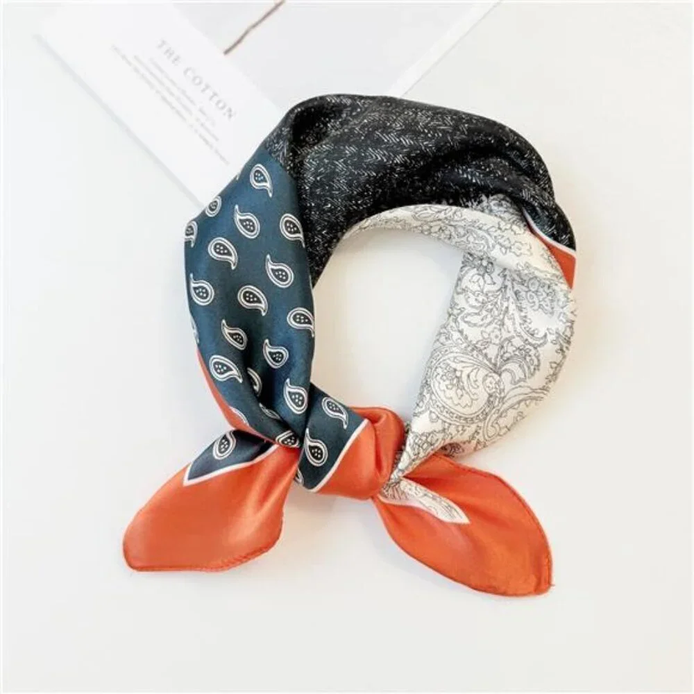 Printed Silk Square Scarf